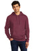 District Mens Very Important Fleece Hooded Sweatshirt Hoodie Plum Purple Front