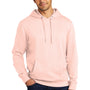 District Mens Very Important Fleece Hooded Sweatshirt Hoodie - Rosewater Pink