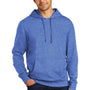 District Mens Very Important Fleece Hooded Sweatshirt Hoodie - Royal Blue Frost