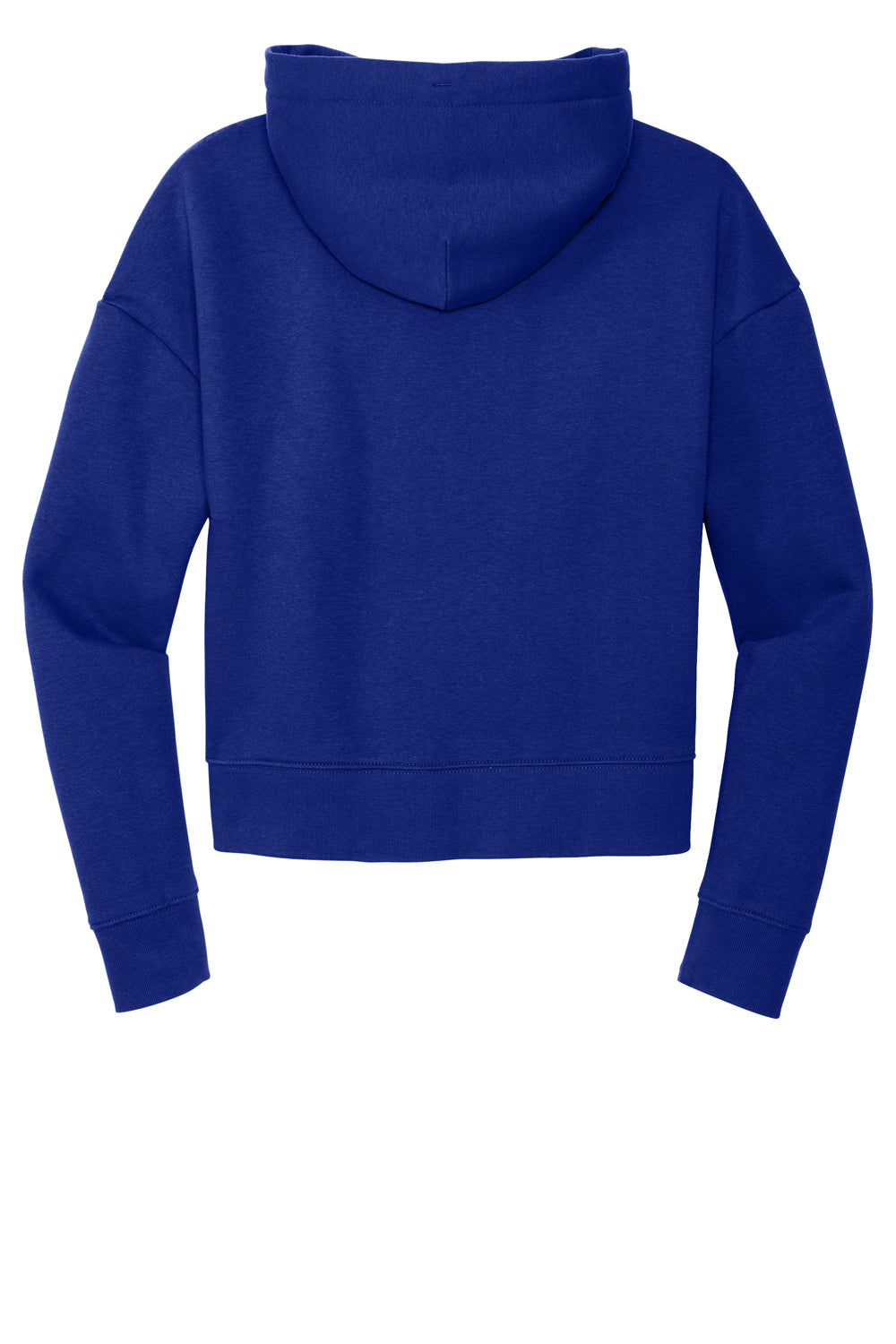District DT6101 V.I.T. Fleece Hooded Sweatshirt Hoodie Deep Royal Blue Flat Back