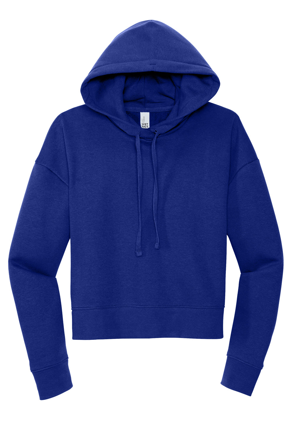District DT6101 V.I.T. Fleece Hooded Sweatshirt Hoodie Deep Royal Blue Flat Front
