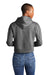 District DT6101 V.I.T. Fleece Hooded Sweatshirt Hoodie Heathered Charcoal Grey Back