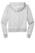 District DT6101 V.I.T. Fleece Hooded Sweatshirt Hoodie Heather Light Grey Flat Back