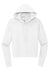 District DT6101 V.I.T. Fleece Hooded Sweatshirt Hoodie White Flat Front