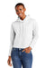 District DT6101 V.I.T. Fleece Hooded Sweatshirt Hoodie White Front