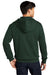 District Mens Very Important Fleece Full Zip Hooded Sweatshirt Hoodie Forest Green Side