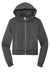 District DT6103 V.I.T. Fleece Full Zip Hooded Sweaatshirt Hoodie Heathered Charcoal Grey Flat Front