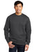 District Mens Very Important Fleece Crewneck Sweatshirt Charcoal Grey Front