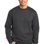 District Mens Very Important Fleece Crewneck Sweatshirt - Charcoal Grey
