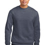 District Mens Very Important Fleece Crewneck Sweatshirt - Heather Navy Blue