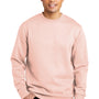District Mens Very Important Fleece Crewneck Sweatshirt - Rosewater Pink