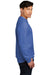 District Mens Very Important Fleece Crewneck Sweatshirt Royal Blue Frost Side