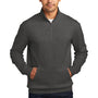District Mens Very Important 1/4 Zip Sweatshirt - Heather Charcoal Grey