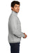 District Mens Very Important 1/4 Zip Sweatshirt Heather Light Grey Side