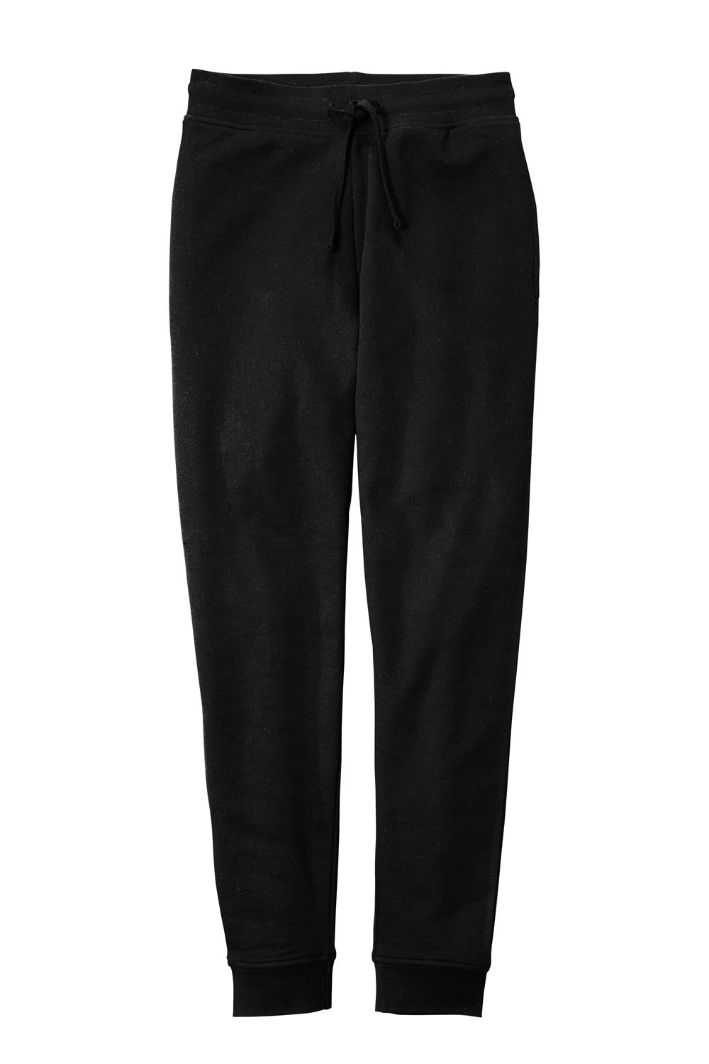 District DT6107 V.I.T. Fleece Jogger Sweatpants w/ Pockets Black Flat Front