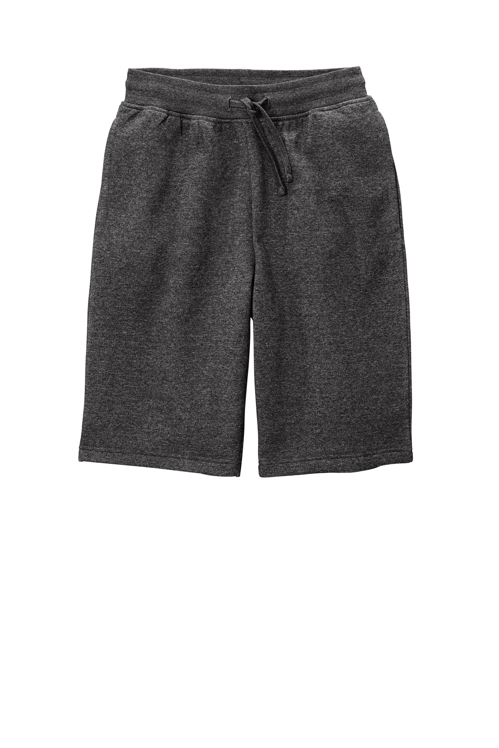 District DT6108 V.I.T. Fleece Shorts w/ Pockets Heathered Charcoal Grey Flat Front