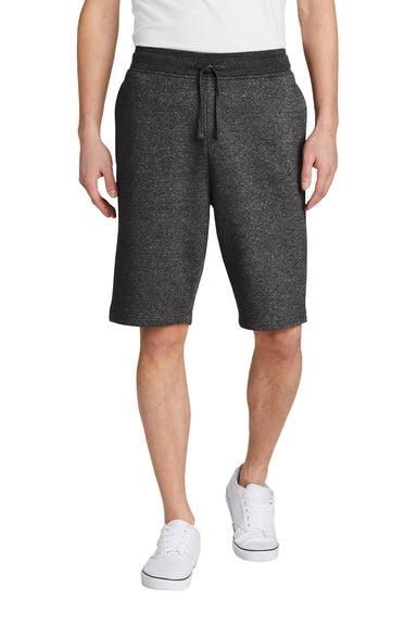 District DT6108 V.I.T. Fleece Shorts w/ Pockets Heathered Charcoal Grey Front
