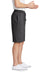 District DT6108 V.I.T. Fleece Shorts w/ Pockets Heathered Charcoal Grey Side