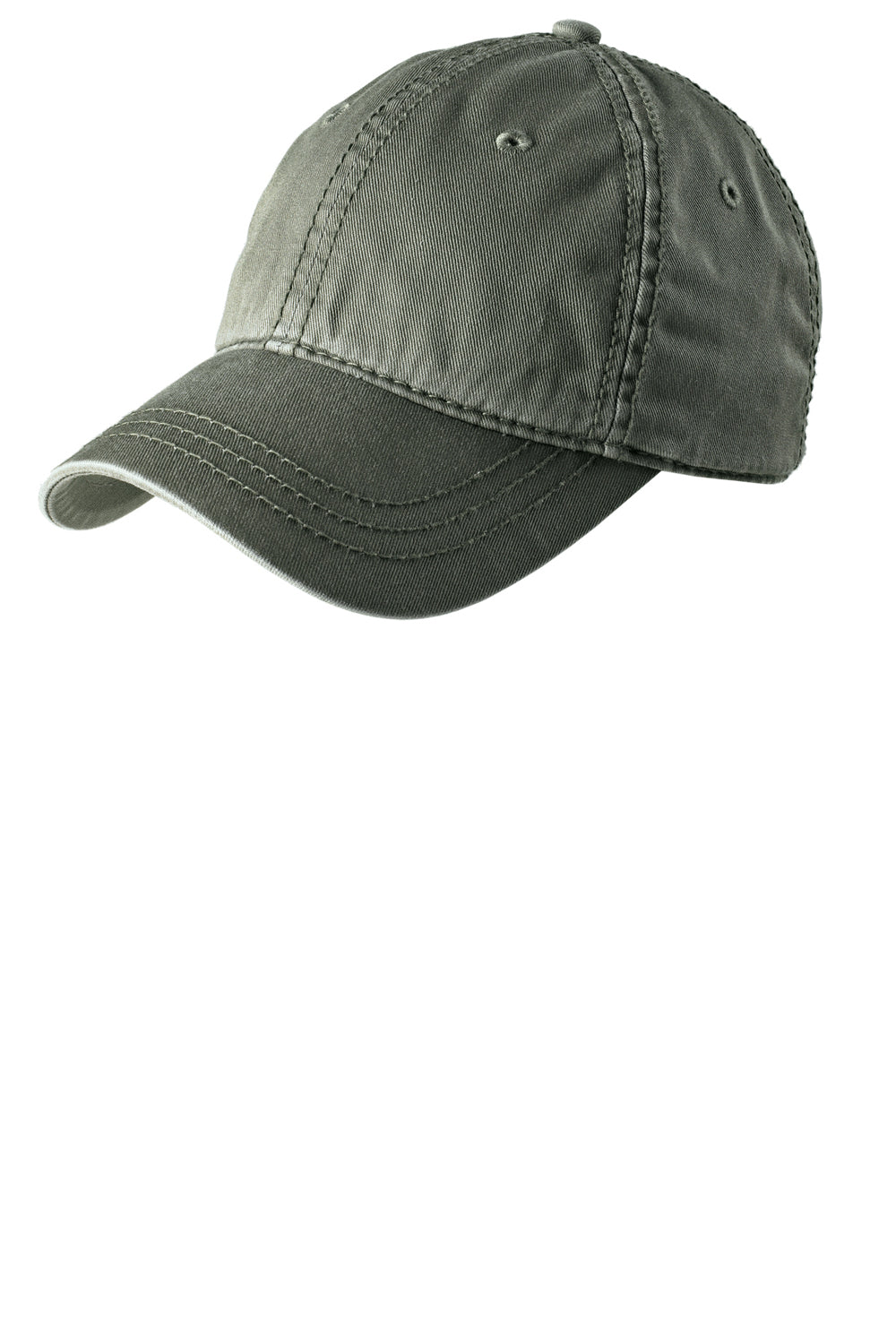District DT610 Mens Adjustable Hat Olive Green Front