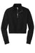 District DT6111 V.I.T. Fleece 1/4 Zip Sweatshirt Black Flat Front