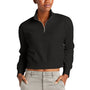 District Womens V.I.T. Fleece 1/4 Zip Sweatshirt - Black