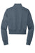 District DT6111 V.I.T. Fleece 1/4 Zip Sweatshirt Heather Flint Blue Flat Back