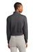 District DT6111 V.I.T. Fleece 1/4 Zip Sweatshirt Heathered Charcoal Grey Back