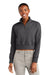 District DT6111 V.I.T. Fleece 1/4 Zip Sweatshirt Heathered Charcoal Grey Front