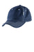 District DT612 Mens Adjustable Hat Navy Blue/Light Blue Front