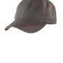 District Mens Adjustable Hat - Nickel Grey/New Red