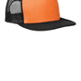District Mens Flat Bill Snapback Trucker Hat - Neon Orange