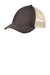 District DT630 Mens Adjustable Hat Chocolate Brown/Stone Brown Front