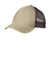 District DT630 Mens Adjustable Hat Khaki Brown/Chocolate Front