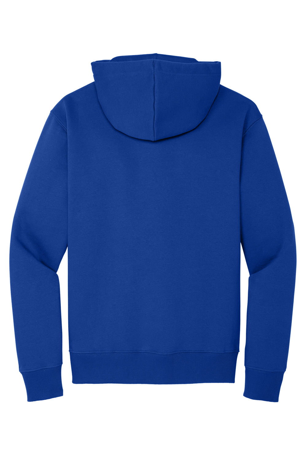 District DT6600 Mens V.I.T. Heavyweight Fleece Hooded Sweatshirt Hoodie Deep Royal Blue Flat Back