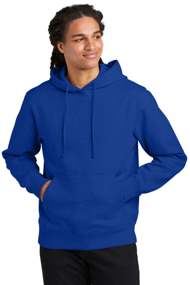 District DT6600 Mens V.I.T. Heavyweight Fleece Hooded Sweatshirt Hoodie Deep Royal Blue Front