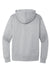 District DT6600 Mens V.I.T. Heavyweight Fleece Hooded Sweatshirt Hoodie Heather Light Grey Flat Back