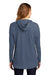 District Womens Featherweight French Terry Hooded Sweatshirt Hoodie Washed Indigo Blue Side