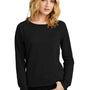District Womens French Terry Crewneck Sweatshirt - Black