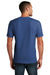 District Mens Flex Short Sleeve Crewneck T-Shirt Heather Deep Royal Blue Side