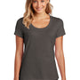 District Womens Flex Short Sleeve Scoop Neck T-Shirt - Heather Charcoal Grey