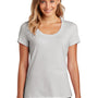 District Womens Flex Short Sleeve Scoop Neck T-Shirt - Silver Grey Mist