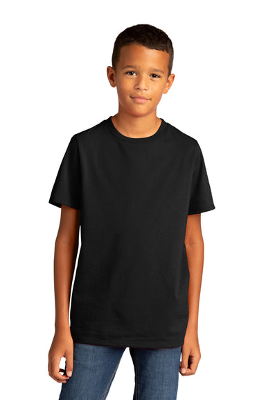 District Youth Re-Tee Short Sleeve Crewneck T-Shirt Black Front