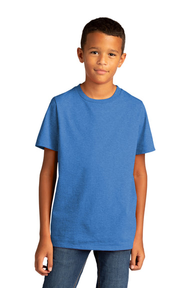 District Youth Re-Tee Short Sleeve Crewneck T-Shirt Heather Blue Front