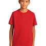 District Youth Re-Tee Short Sleeve Crewneck T-Shirt - Ruby Red