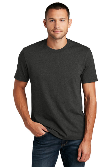 District Mens Re-Tee Short Sleeve Crewneck T-Shirt Heather Charcoal Grey Front