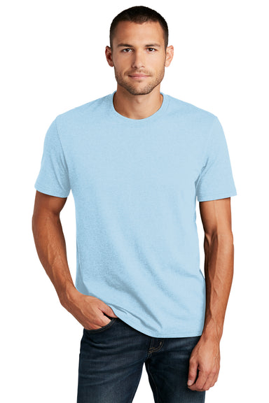 District Mens Re-Tee Short Sleeve Crewneck T-Shirt Crystal Blue Front