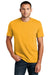 District Mens Re-Tee Short Sleeve Crewneck T-Shirt Maize Yellow Front