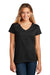 District Womens Re-Tee Short Sleeve V-Neck T-Shirt Black Front