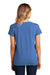 District Womens Re-Tee Short Sleeve V-Neck T-Shirt Heather Blue Side