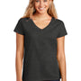 District Womens Re-Tee Short Sleeve V-Neck T-Shirt - Heather Charcoal Grey